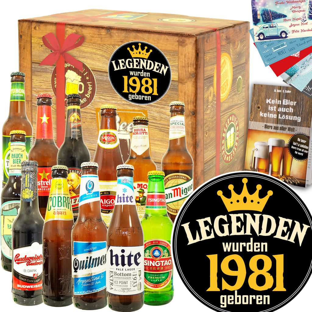 Legenden 1981 | 12 Länder Biere der Welt | Geschenkidee