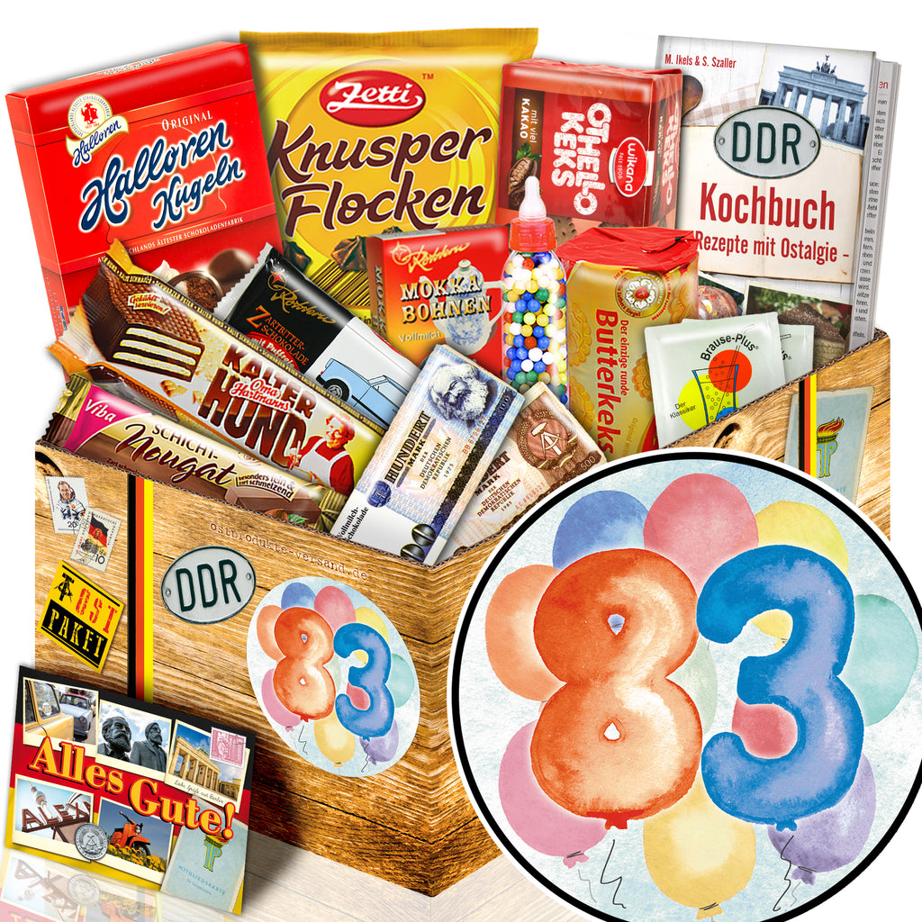 Zahl 83 - Süßigkeiten Set DDR L