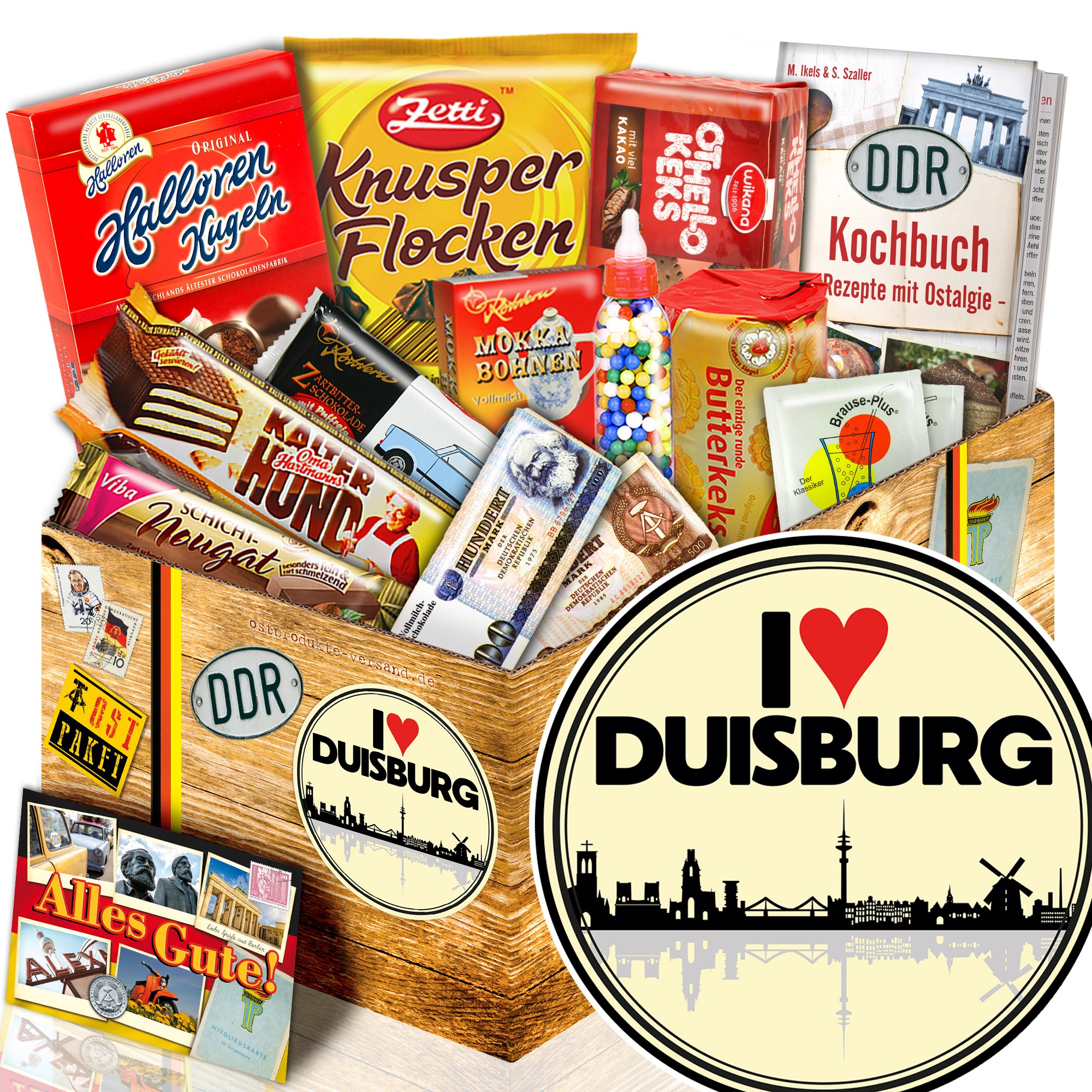 I Love Duisburg - Süßigkeiten Set DDR L