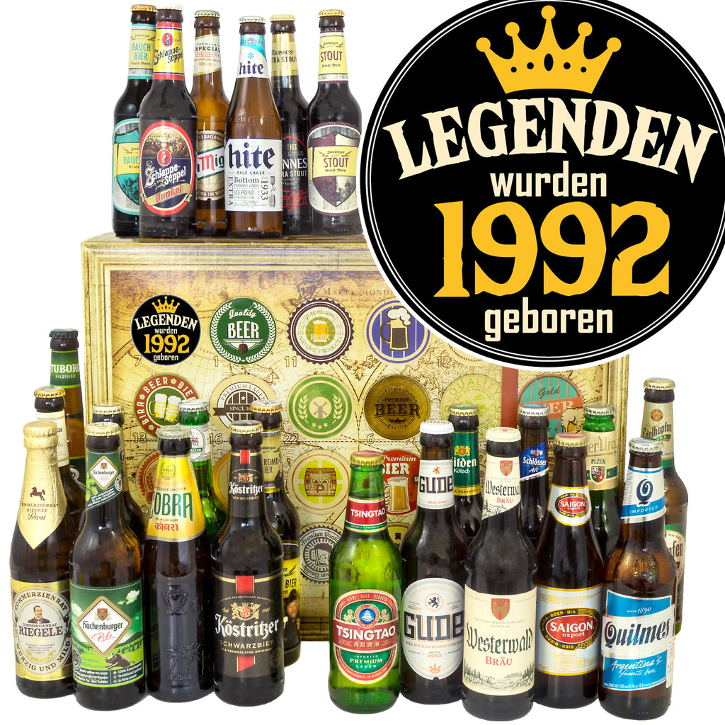 Legenden 1992 | 24x Bier Biere Welt und Deutschland | Bierpaket