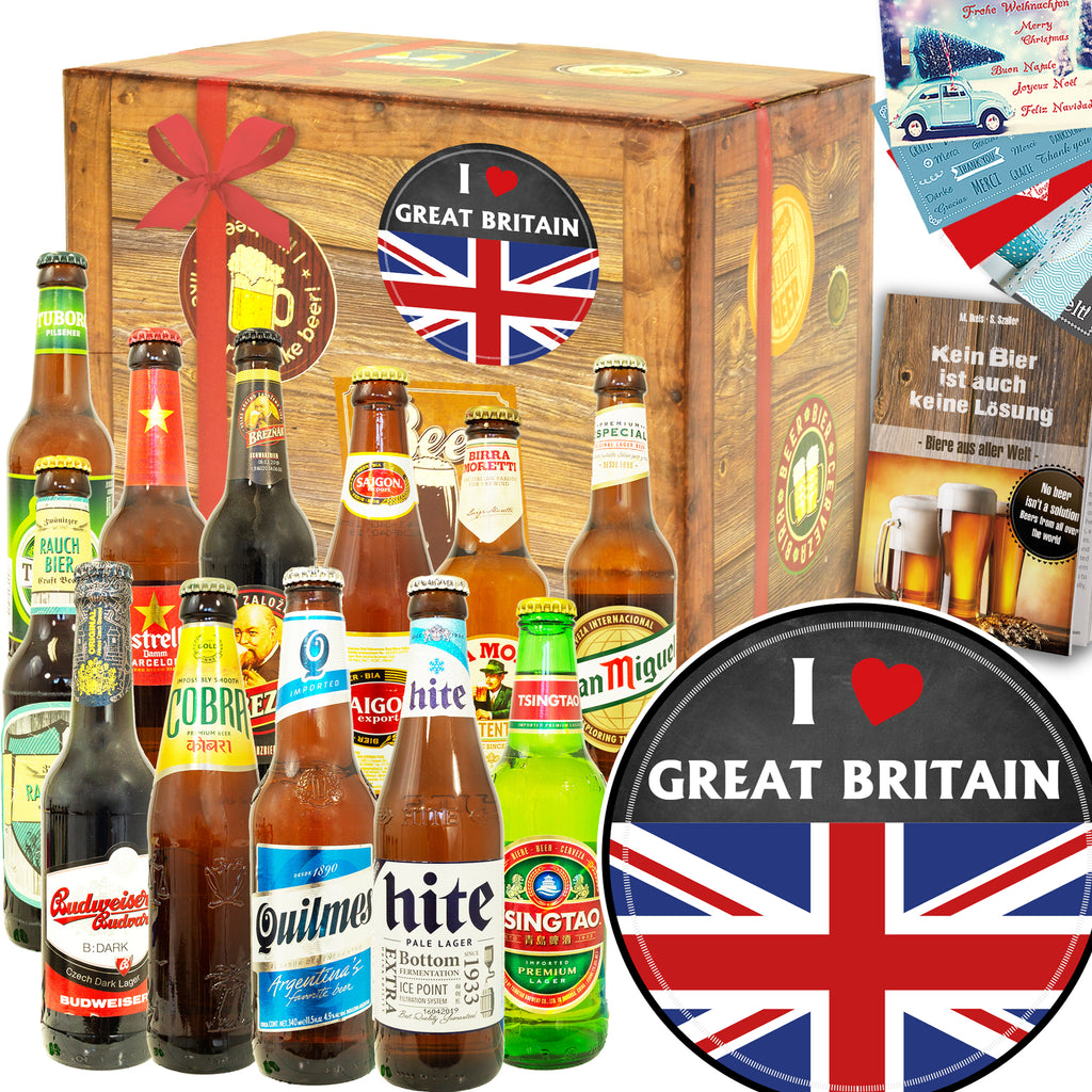 I love Great Britain | 12 Länder Bierweltreise | Geschenkpaket