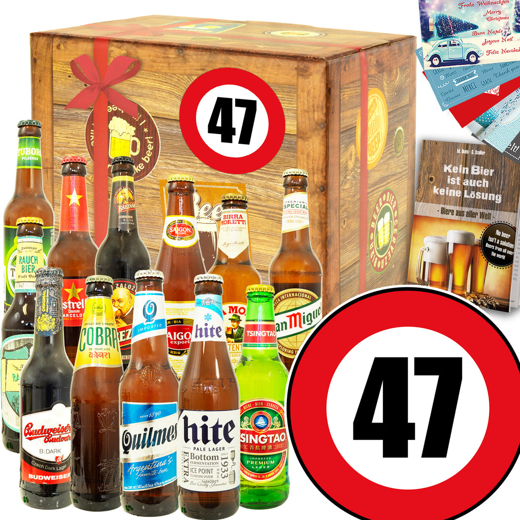 Zahl 47 | 12 Biersorten Biere der Welt | Box