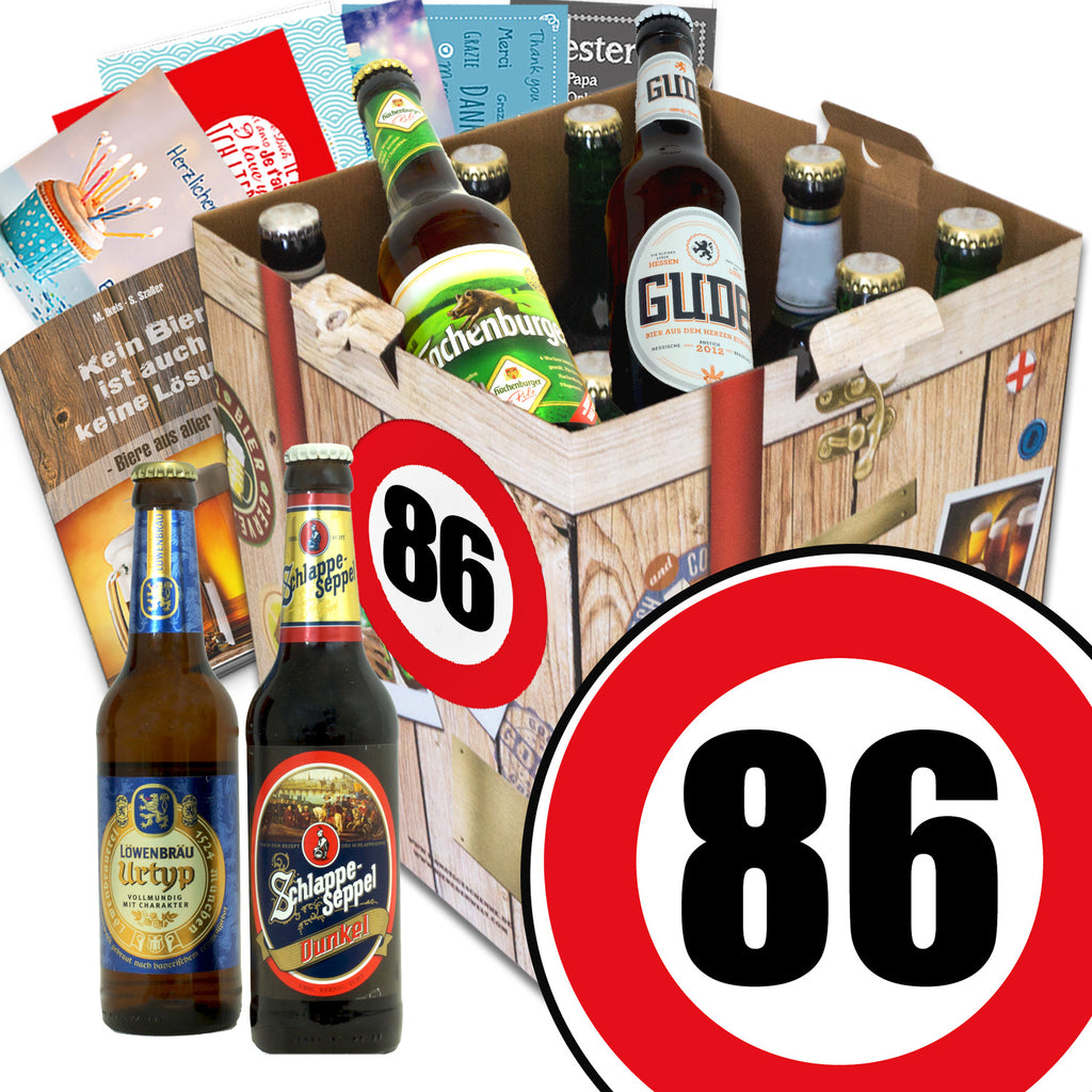 Zahl 86 | 9x Bier Deutsche Biere | Bierbox