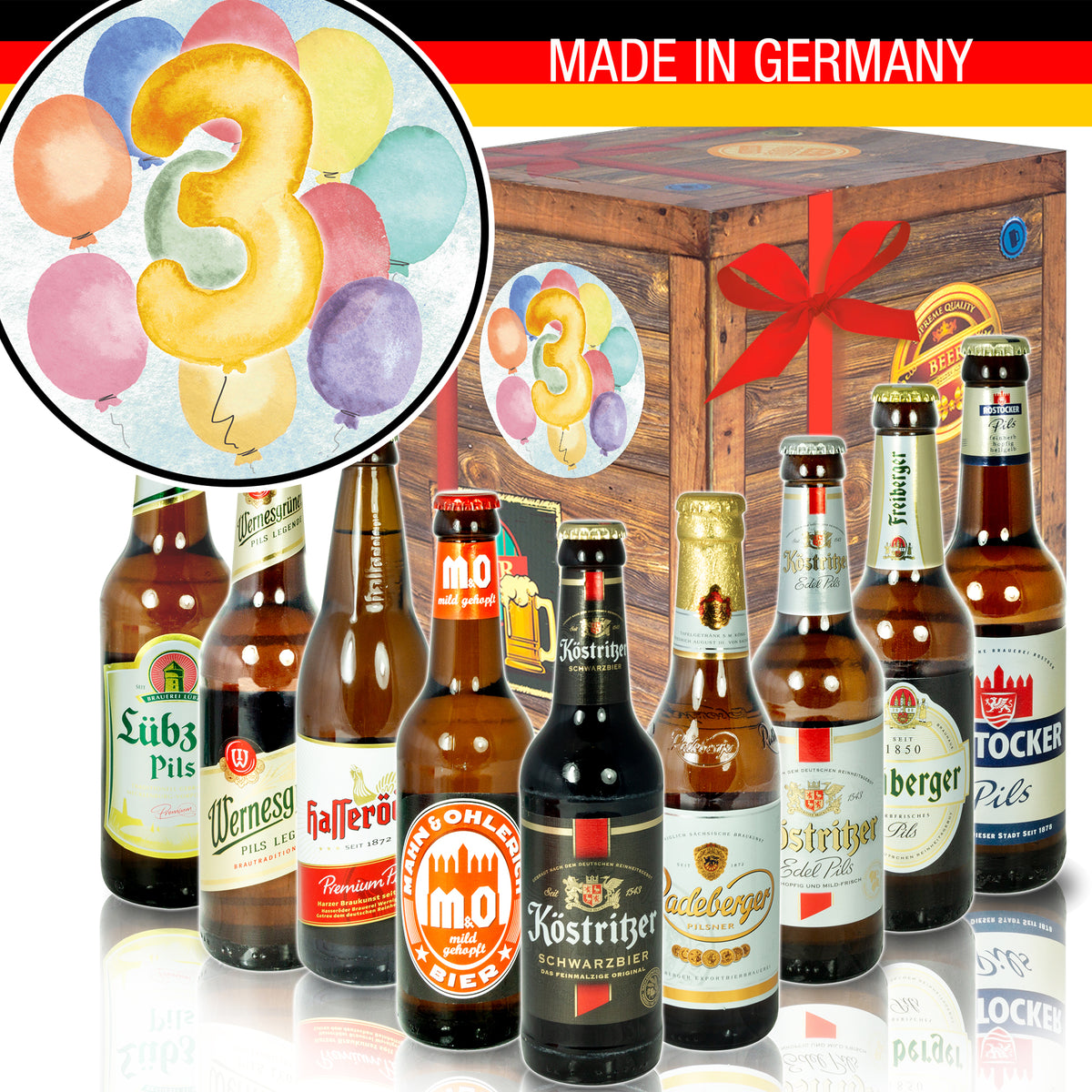 Jubiläum 3 | 9 Biersorten Ostdeutsche Biere | Bierset