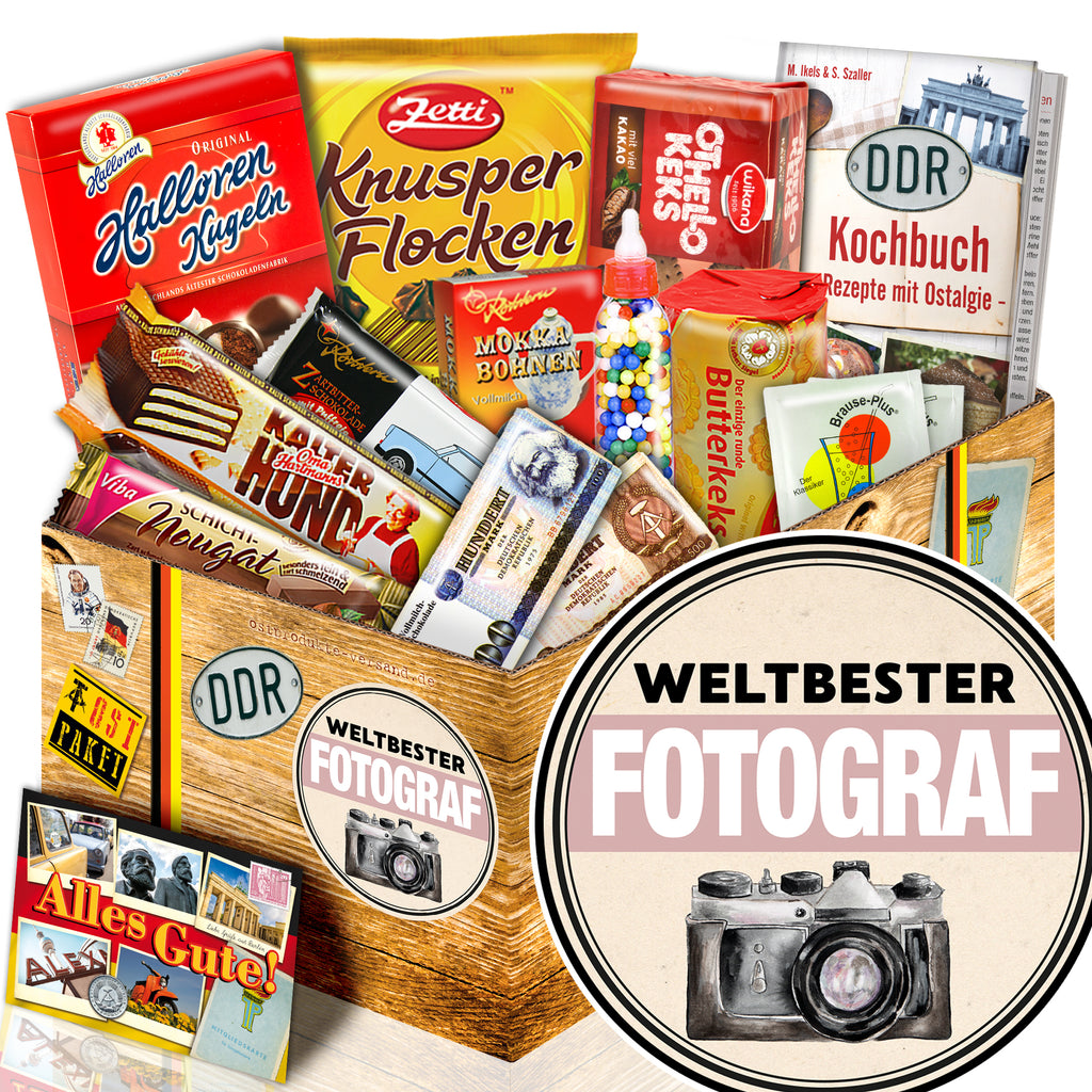 Weltbester Fotograf - Süßigkeiten Set DDR L - monatsgeschenke.de