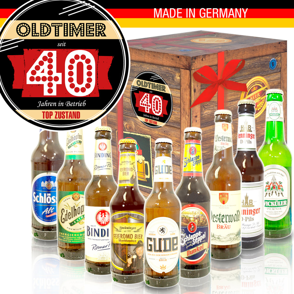 Oldtimer 40 | 9 Spezialitäten Deutsche Biere | Bierpaket