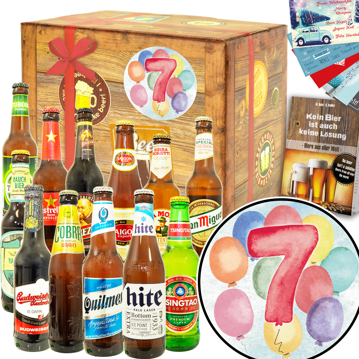 Jahrestag 7 | 12x Bierweltreise | Geschenkkorb