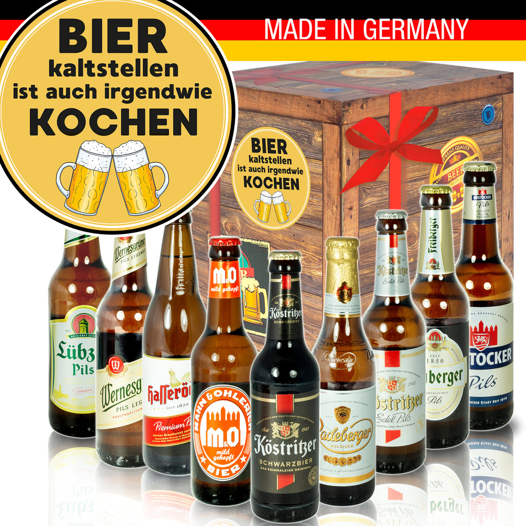 Bier kalt stellen | 9 Spezialitäten Biere Ostdeutsch | Geschenkset