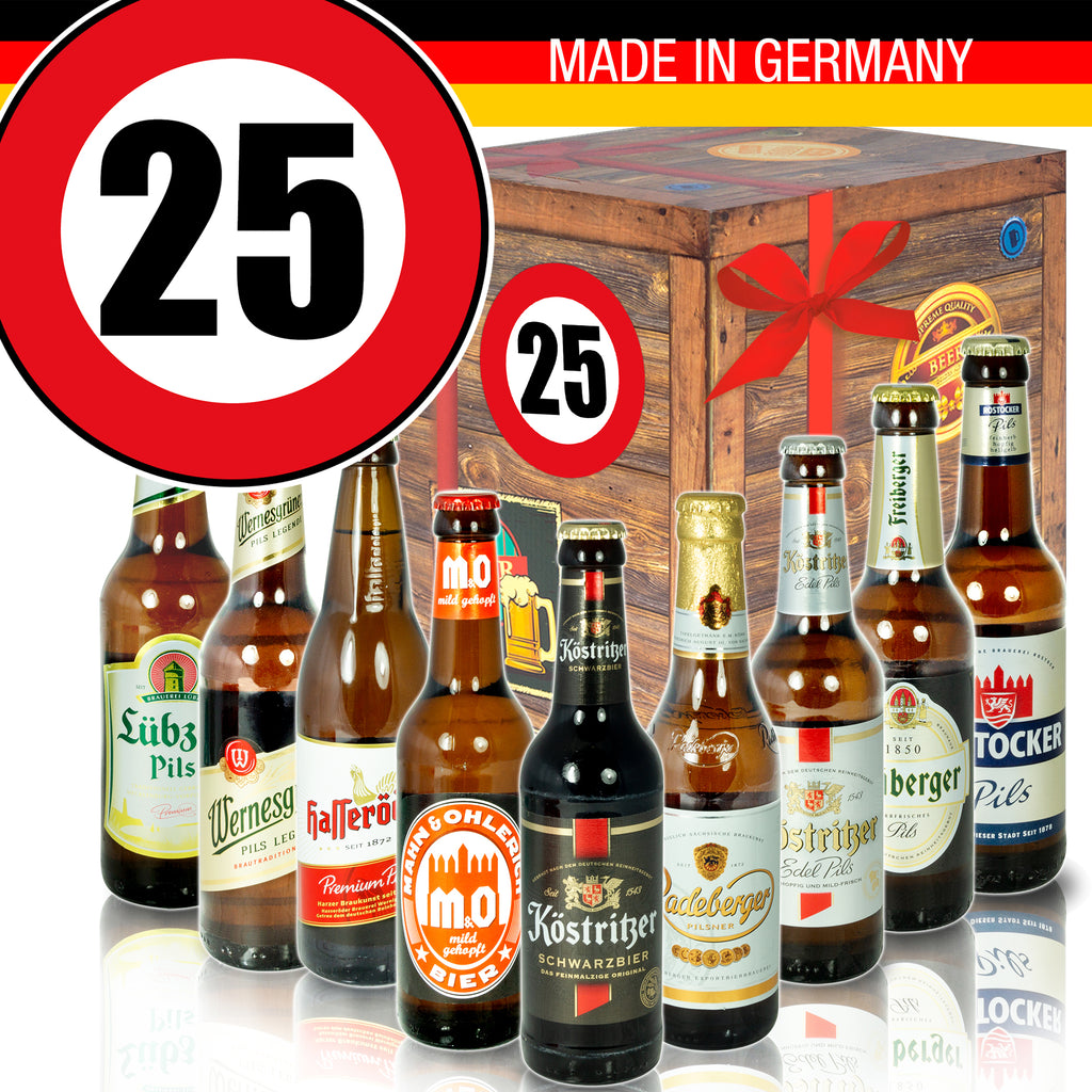 Zahl 25 | 9x Ostdeutsche Biere | Bierset