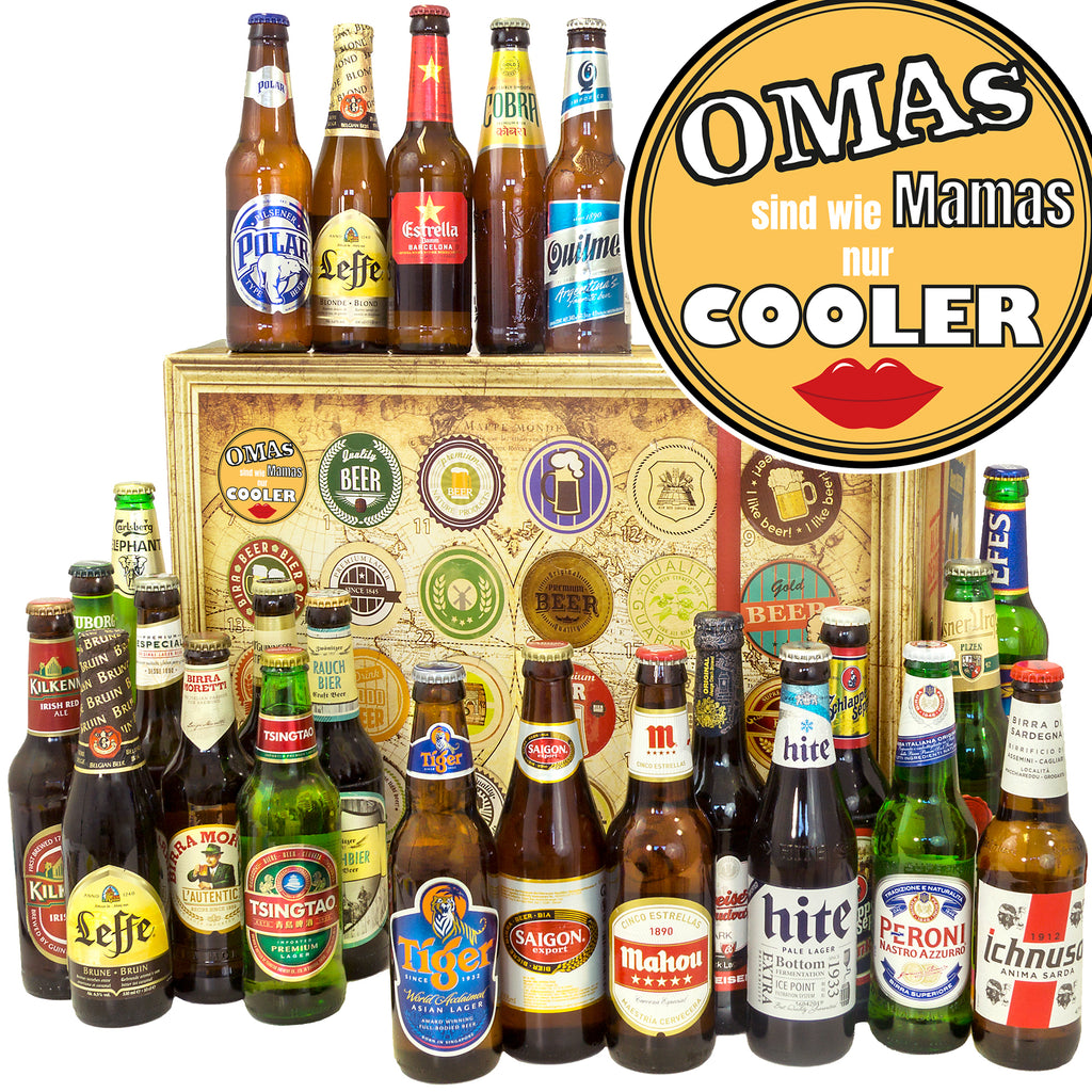 Omas sind wie Mamas nur cooler | 24 Spezialitäten Bierweltreise | Geschenkbox