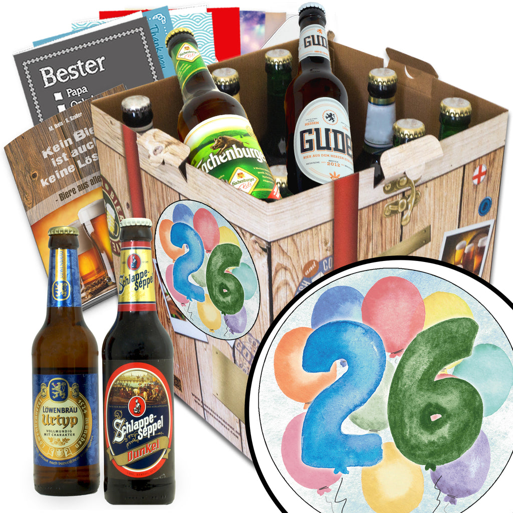 Geburtstag 26 | 9 Spezialitäten Bier Deutschlandreise | Biergeschenk