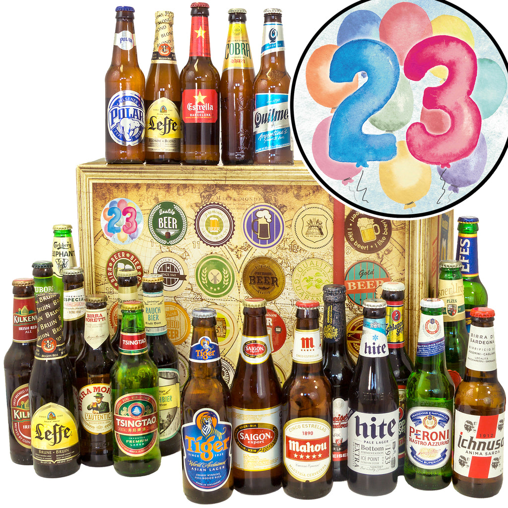 Geburtstag 23 | 24 Länder Bier Weltreise | Probierpaket