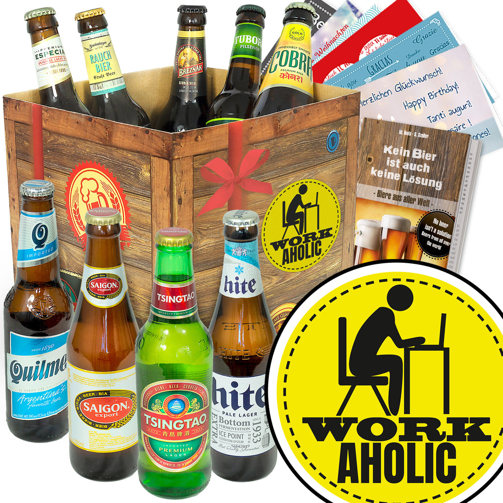 Workoholic | 9 Flaschen Bierweltreise | Geschenkidee