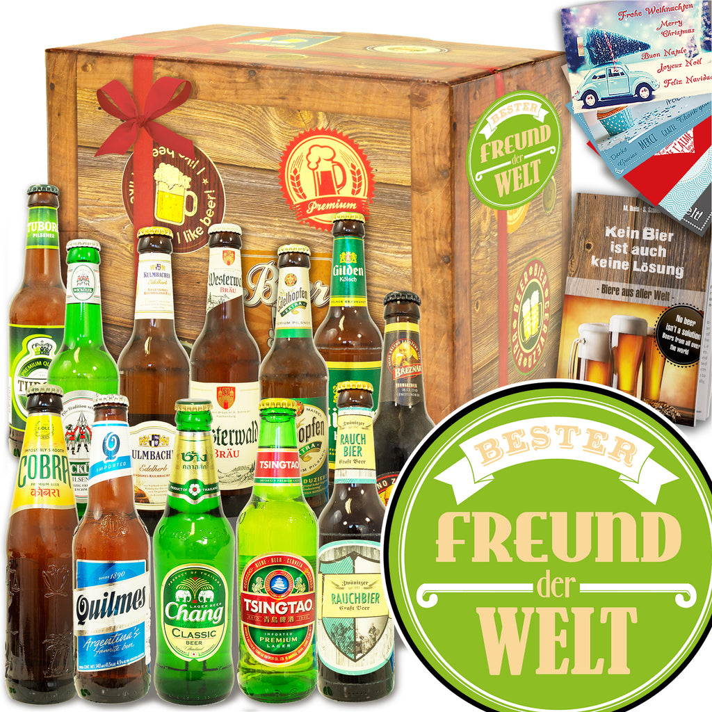 Bester Freund | 12x Bier Deutschland und Welt | Paket