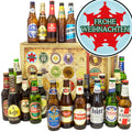 Weihnachtsbaum | 24x Biere der Welt Exoten | Geschenk Set