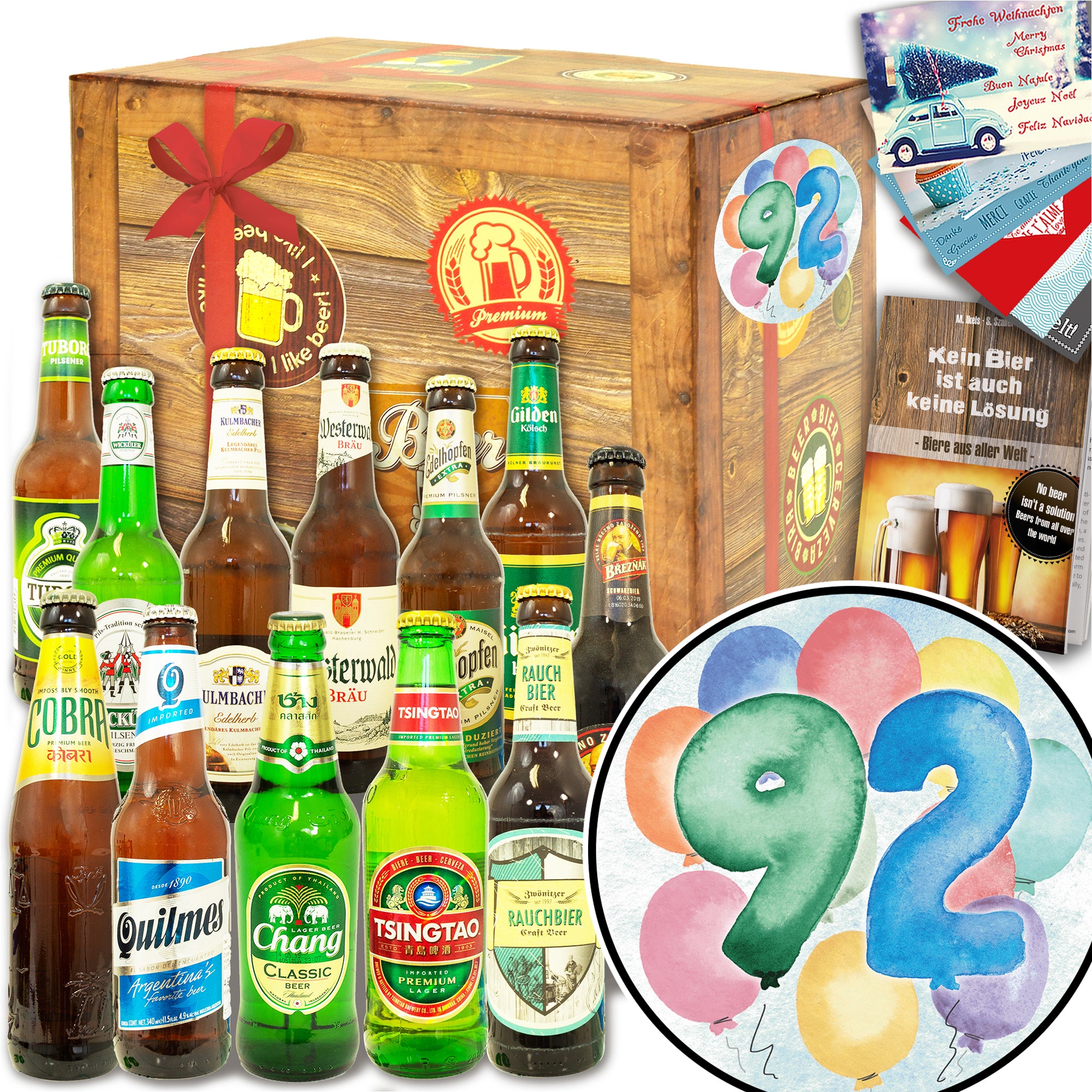 Geburtstag 92 | 12 Flaschen Bier International und DE | Bierverkostung
