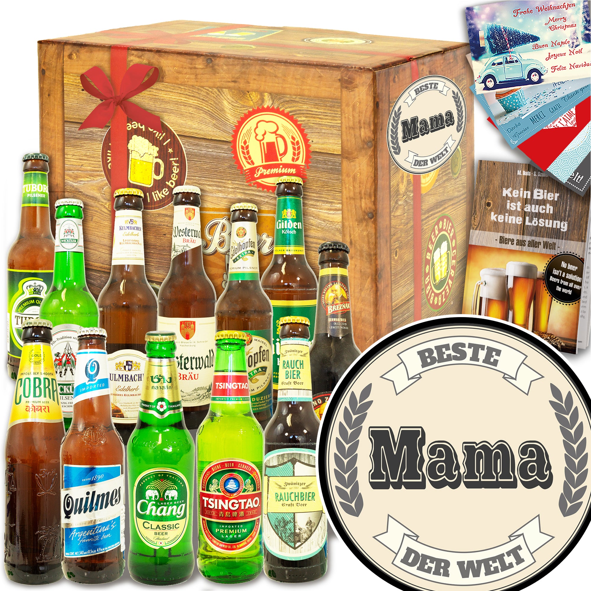 Beste Mama | 12 Biersorten Bier International und DE | Paket