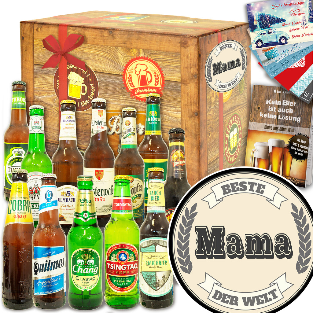 Beste Mama | 12 Biersorten Bier International und DE | Paket
