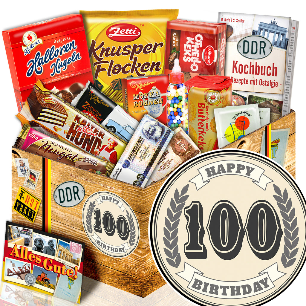 100 Zahl - Süßigkeiten Set DDR L - monatsgeschenke.de