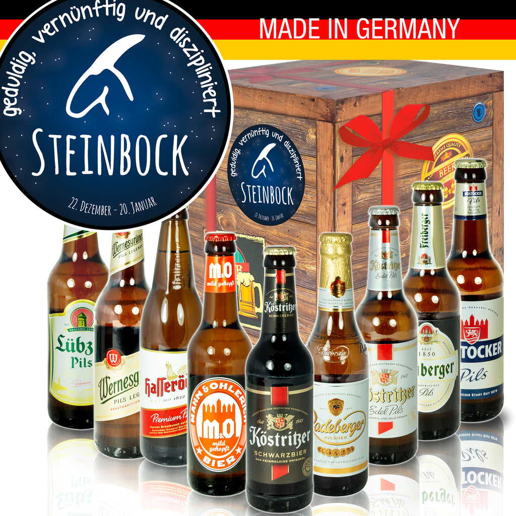 Sternzeichen Steinbock | 9x Bier Biere aus Ostdeutschland | Bierbox