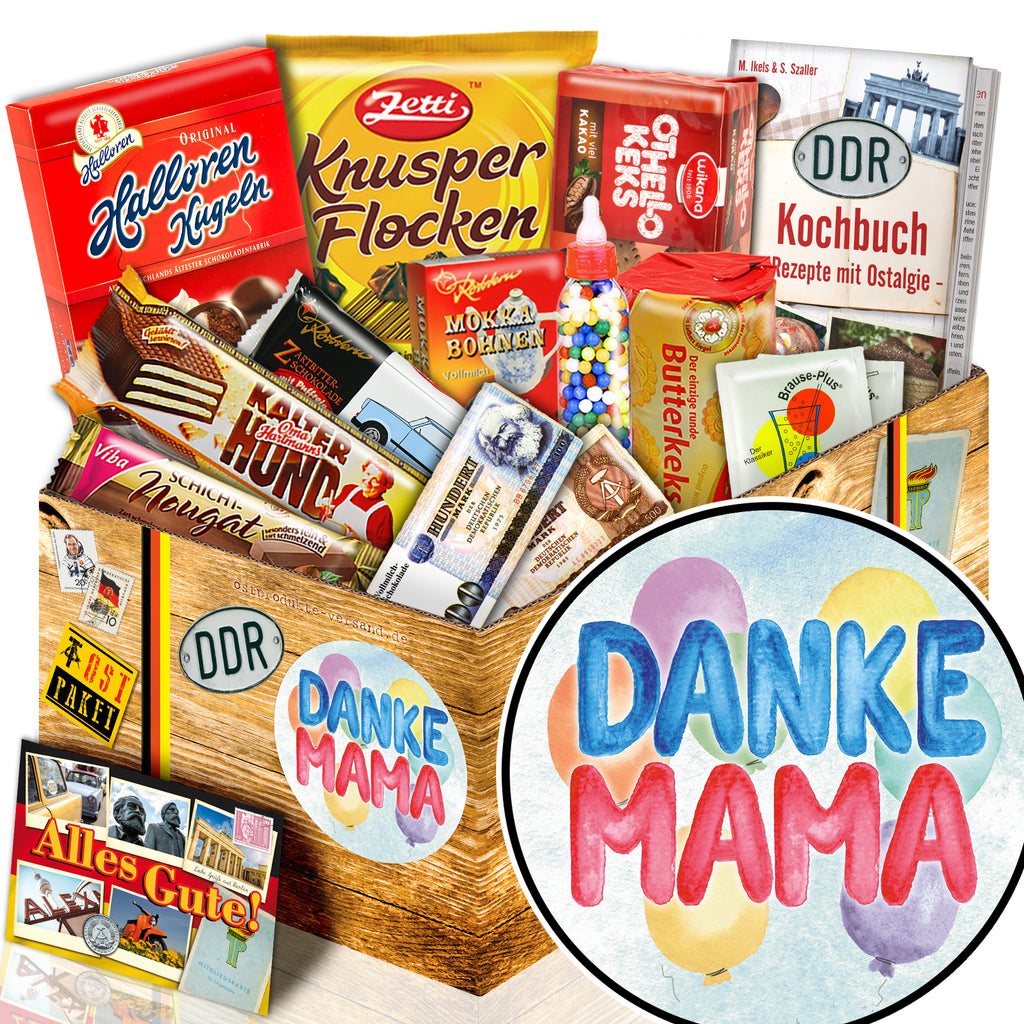 Danke Mama - Süßigkeiten Set DDR L - monatsgeschenke.de