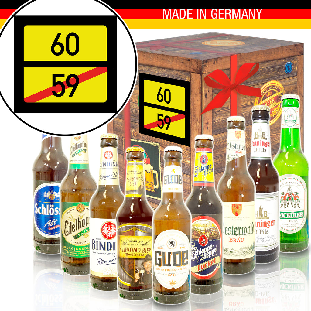 Ortsschild 60 | 9 Spezialitäten Biere Deutschland | Bierset
