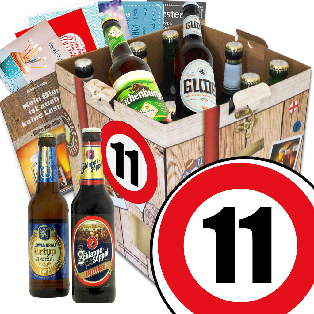 Zahl 11 | 9x Bier Deutschlandreise | Präsent