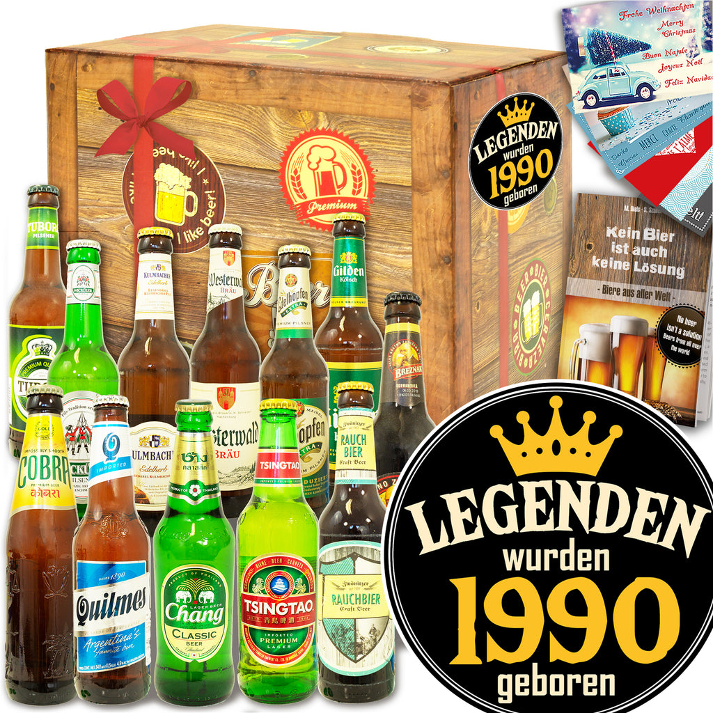 Legenden 1990 | 12 Biersorten Bier aus der Welt und Deutschland | Bierbox