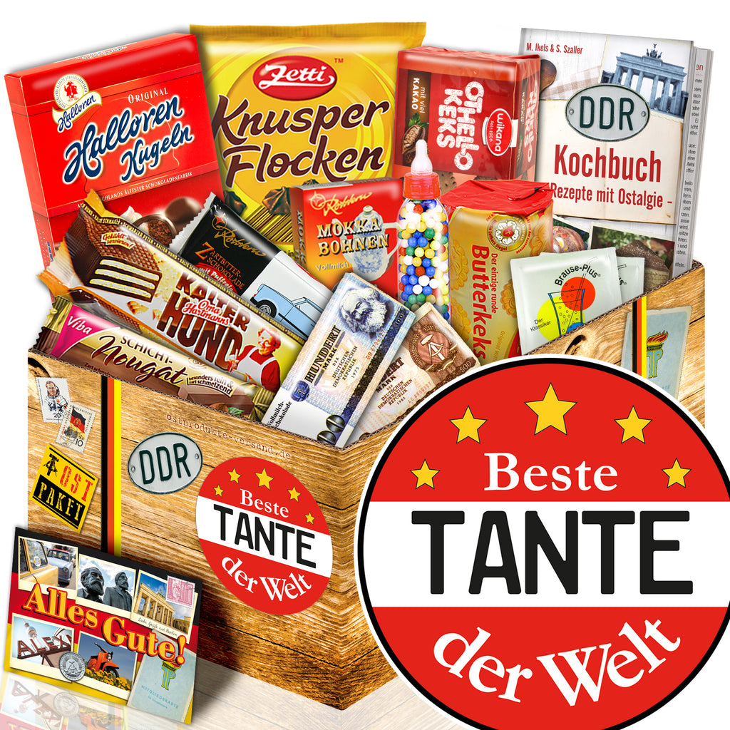 Beste Tante - Süßigkeiten Set DDR L - monatsgeschenke.de