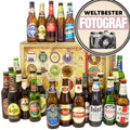 Weltbester Fotograf | 24 Flaschen Bier International | Geschenkset - monatsgeschenke.de