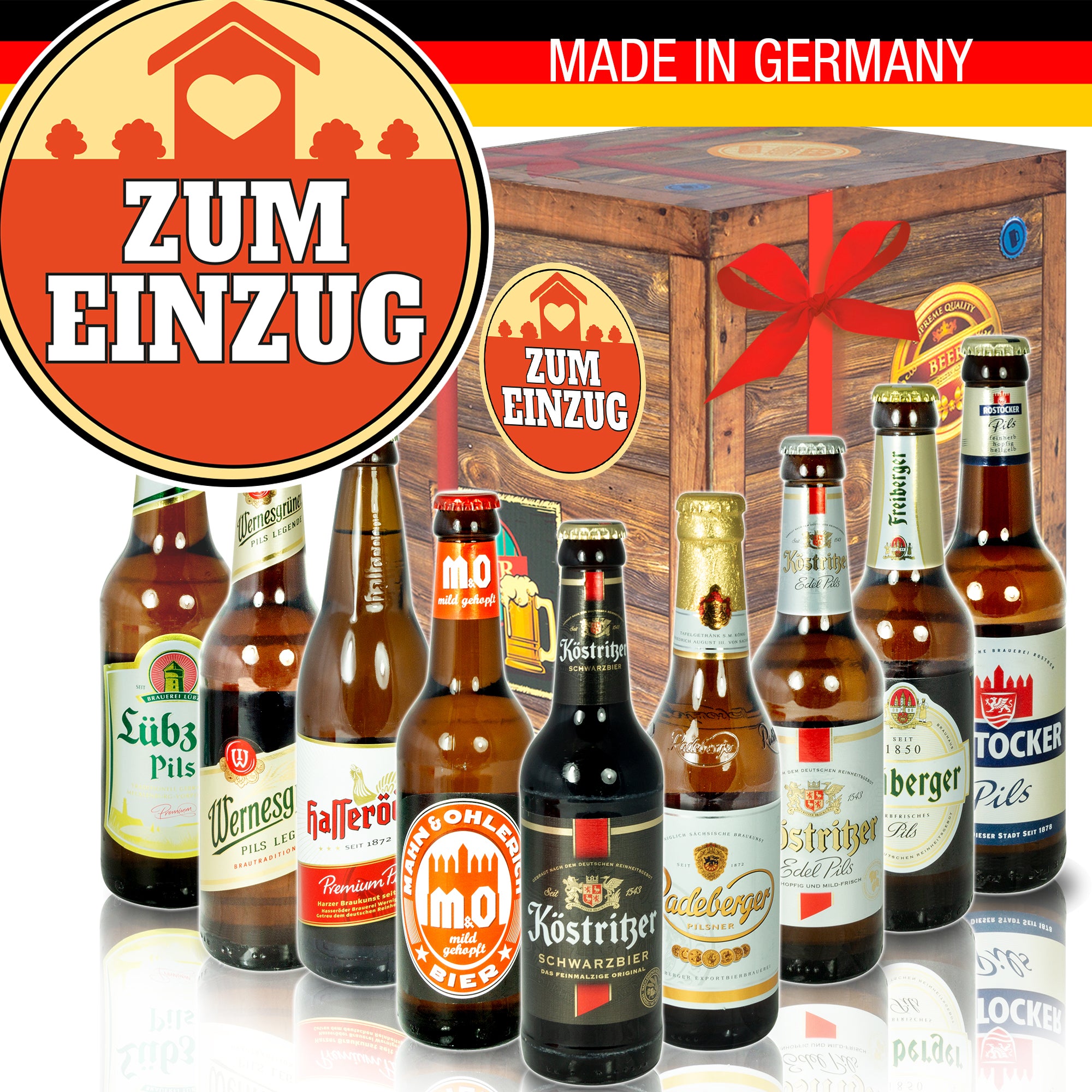 Zum Einzug | 9 Biersorten Ostdeutsche Biere | Bierset
