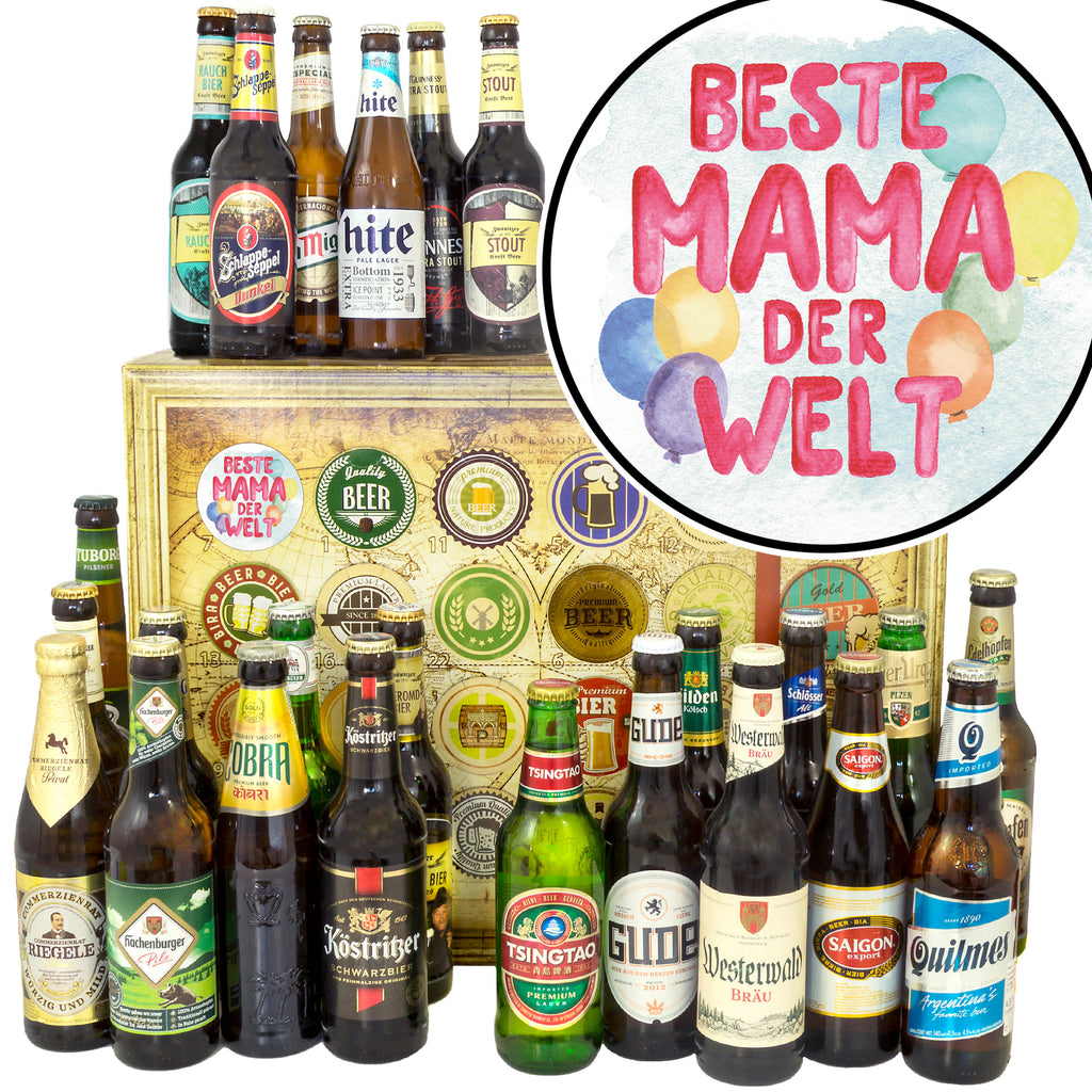 Beste Mama | 24 Biersorten Bier Deutschland und Welt | Geschenkidee