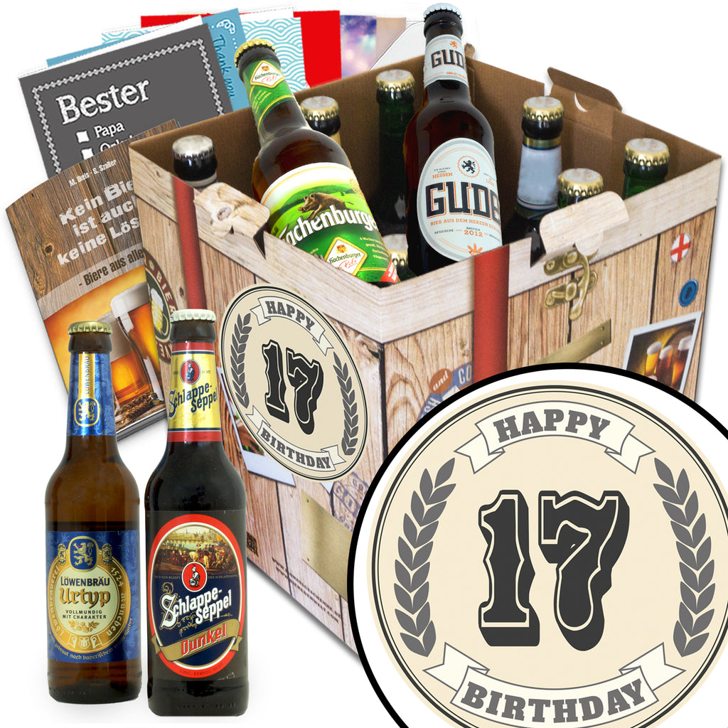 Geburtstag 17 | 9 Biersorten Biere aus Deutschland | Paket