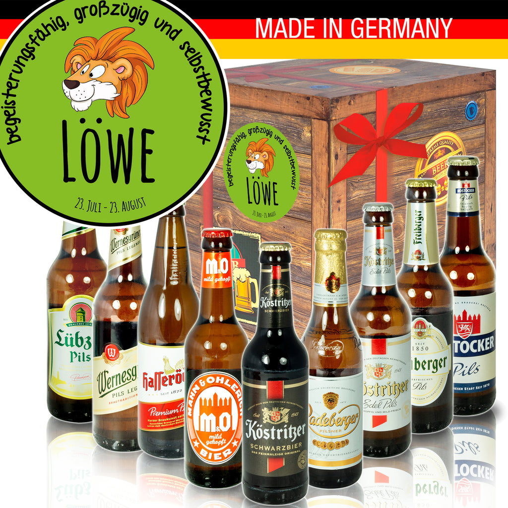Sternzeichen Löwe | 9 Spezialitäten Biere aus Ostdeutschland | Geschenkidee