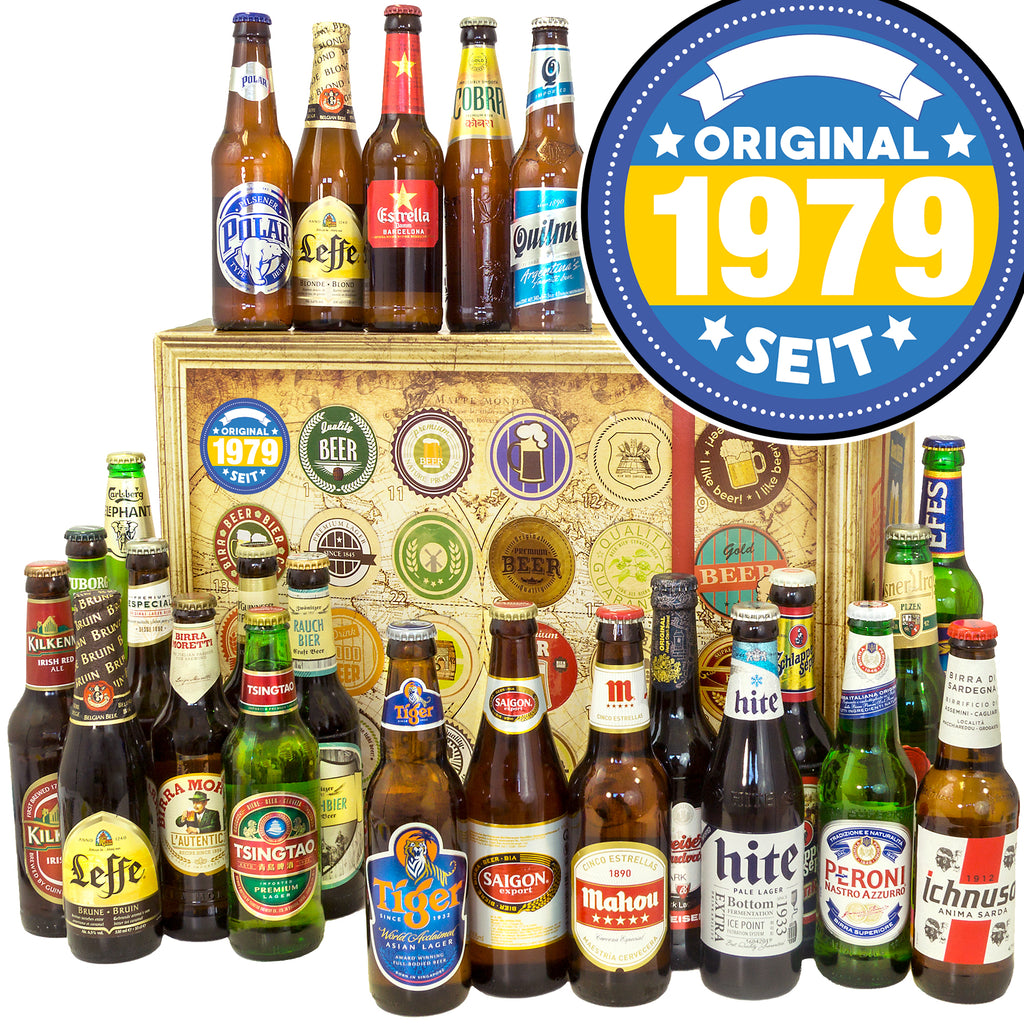Original seit 1979 | 24 Länder Bier Weltreise | Geschenkidee