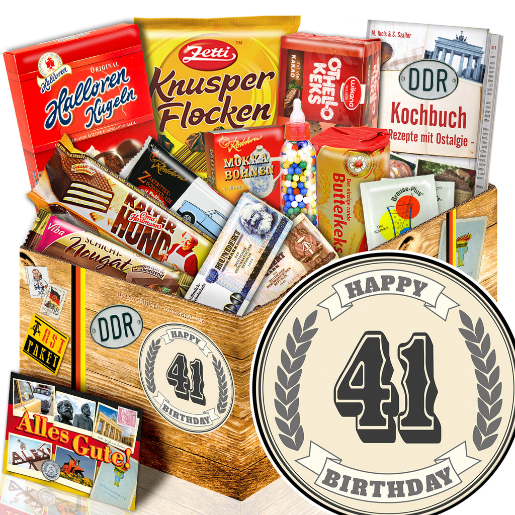 41 Zahl - Süßigkeiten Set DDR L - monatsgeschenke.de