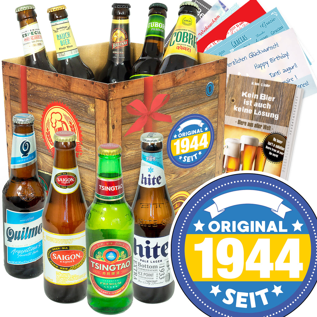 Original seit 1944 | 9 Spezialitäten Biere aus aller Welt | Geschenkkorb