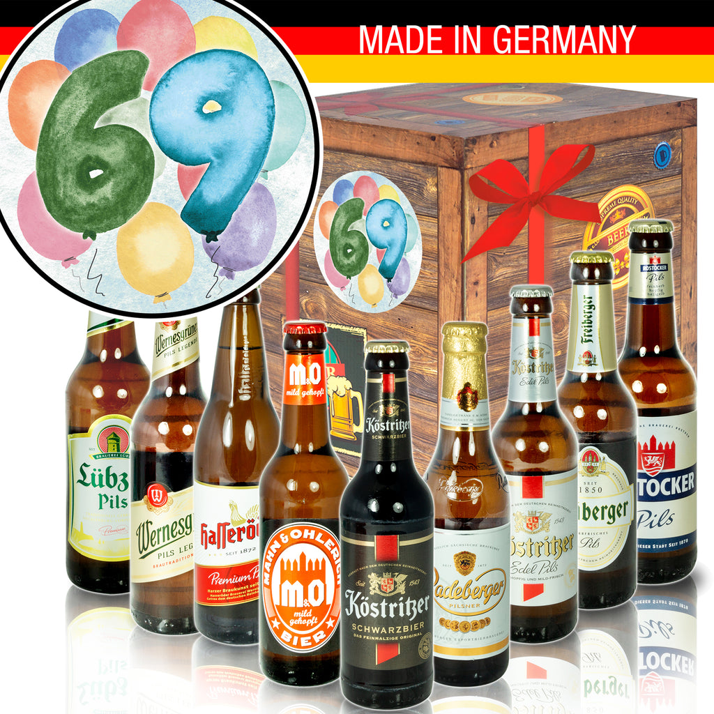 Geburtstag 69 | 9x Biere aus Ostdeutschland | Geschenkidee