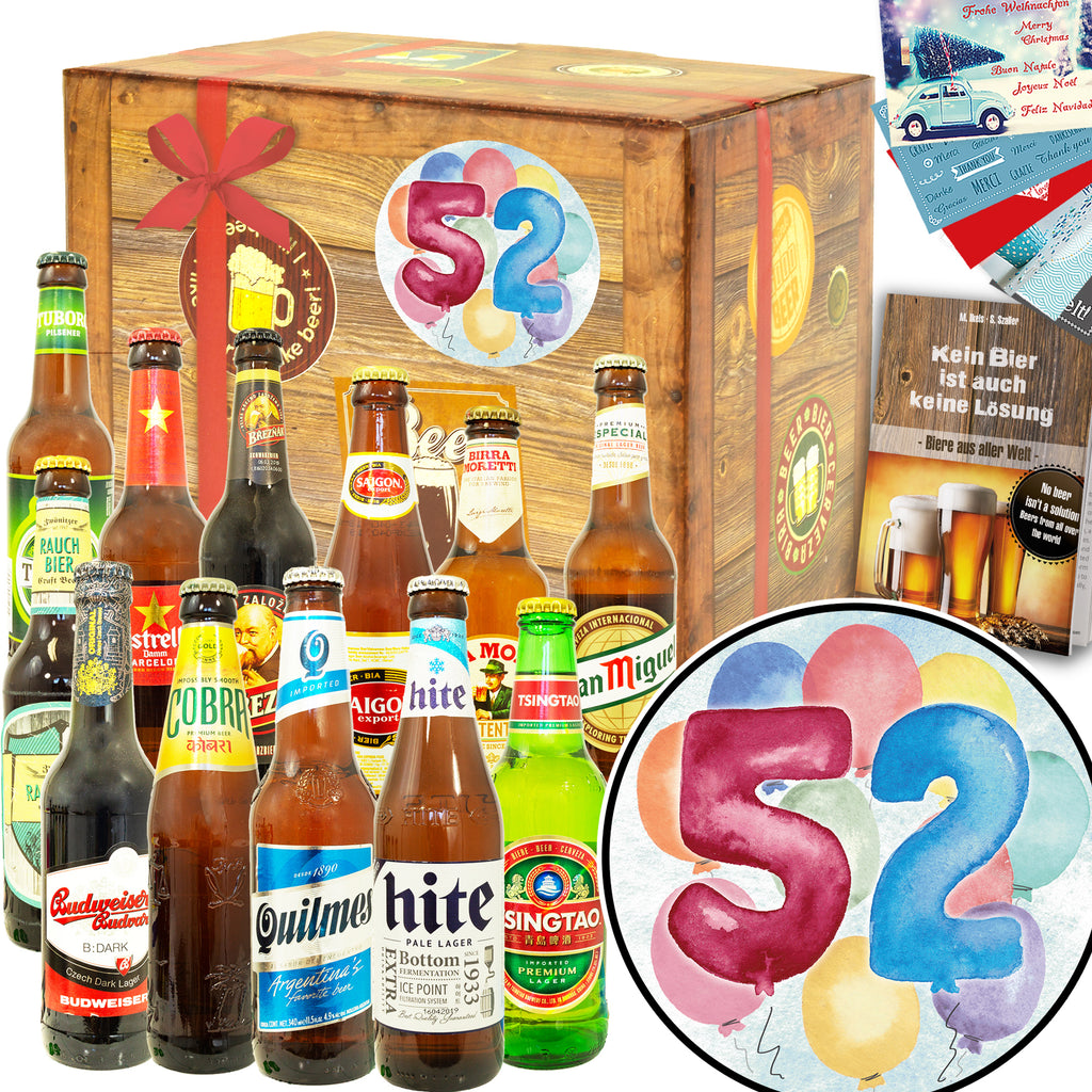 Geburtstag 52 | 12 Biersorten Bierweltreise | Präsent