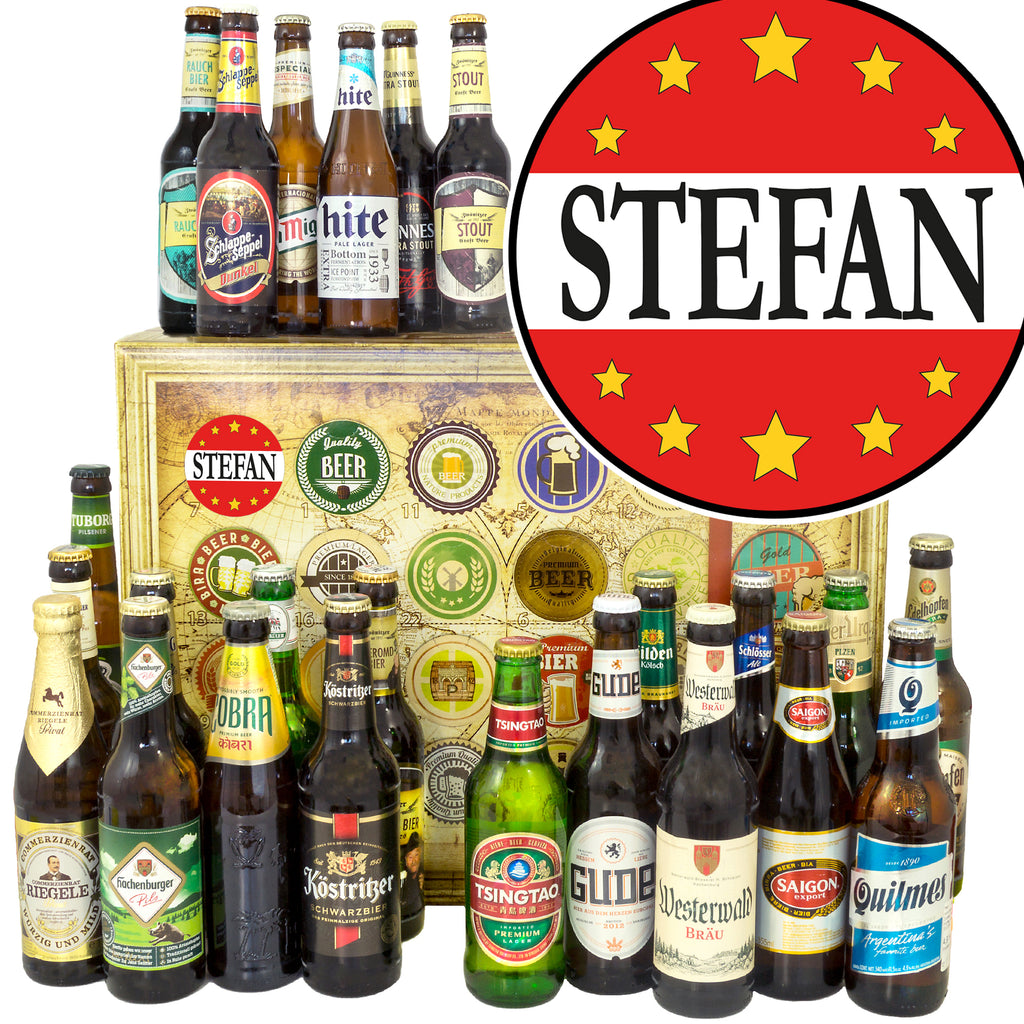 Stefan | 24 Biersorten Bier International und Deutschland | Geschenkidee
