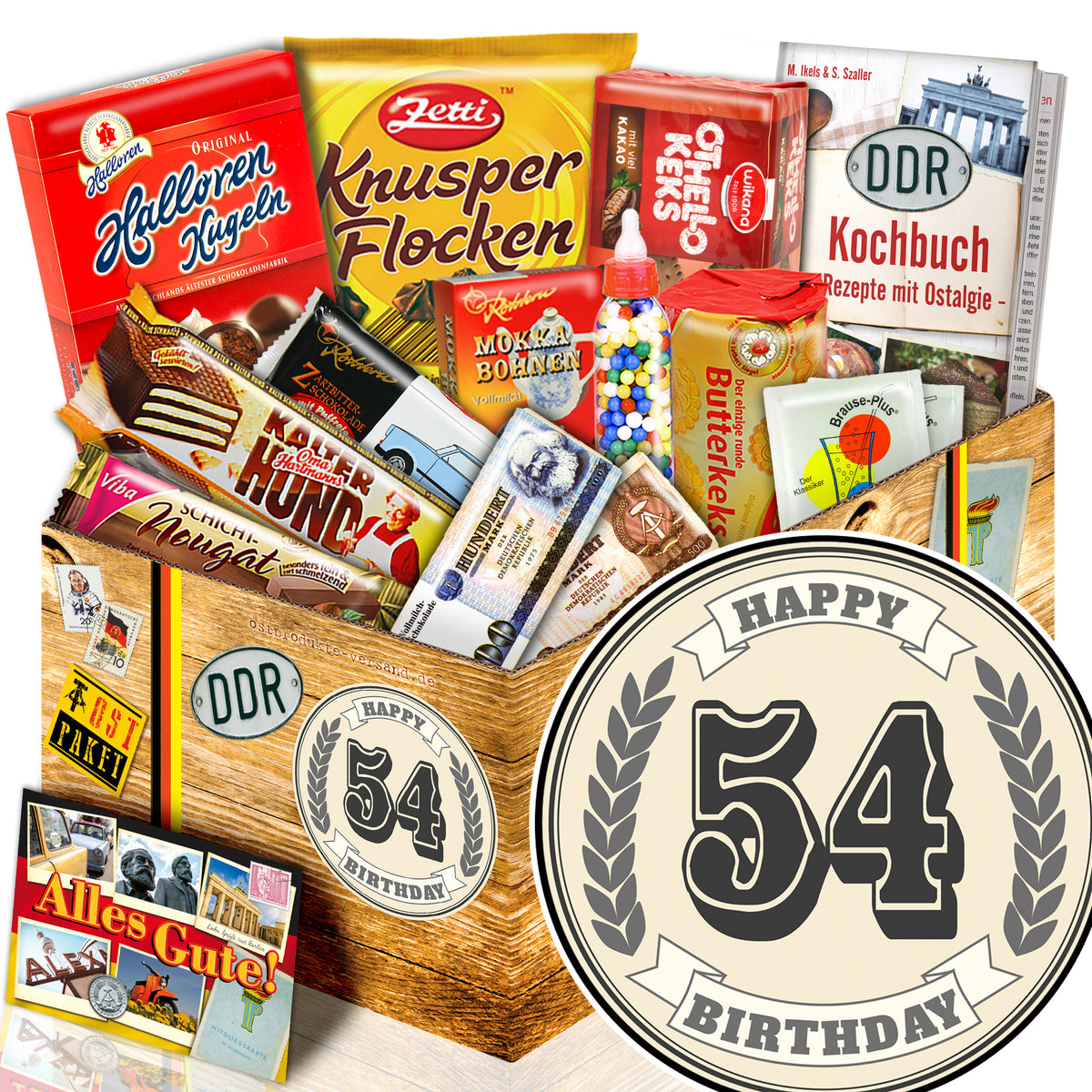 54 Zahl - Süßigkeiten Set DDR L