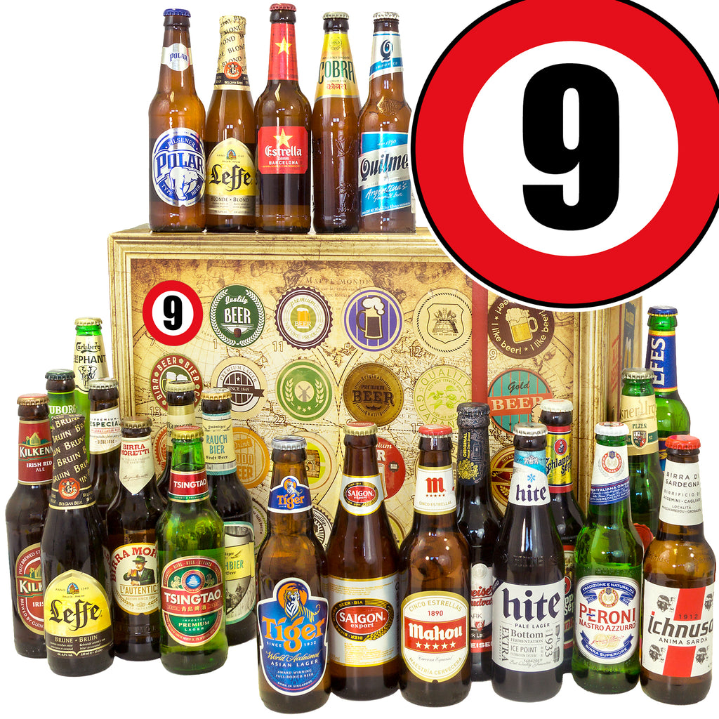 "9"| 24x Bier Weltreise | Biergeschenk