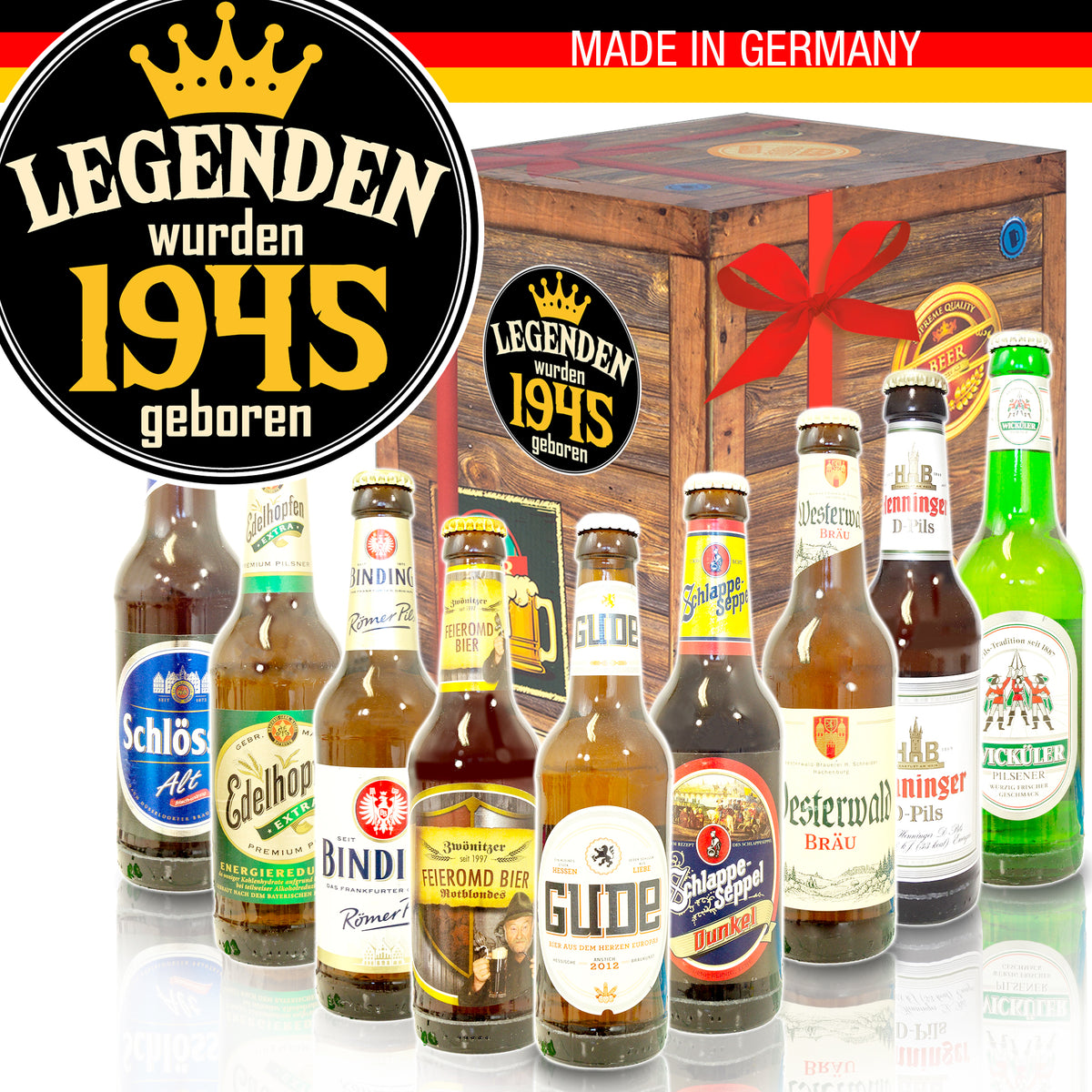 Legenden 1945 | 9 Flaschen Bier Deutschlandreise | Probierpaket