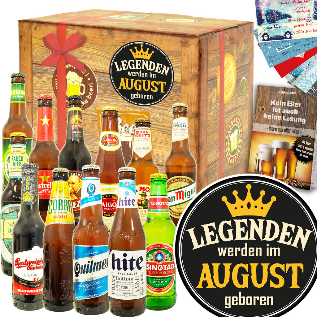 Legende August | 12 Spezialitäten Bier International | Geschenkbox