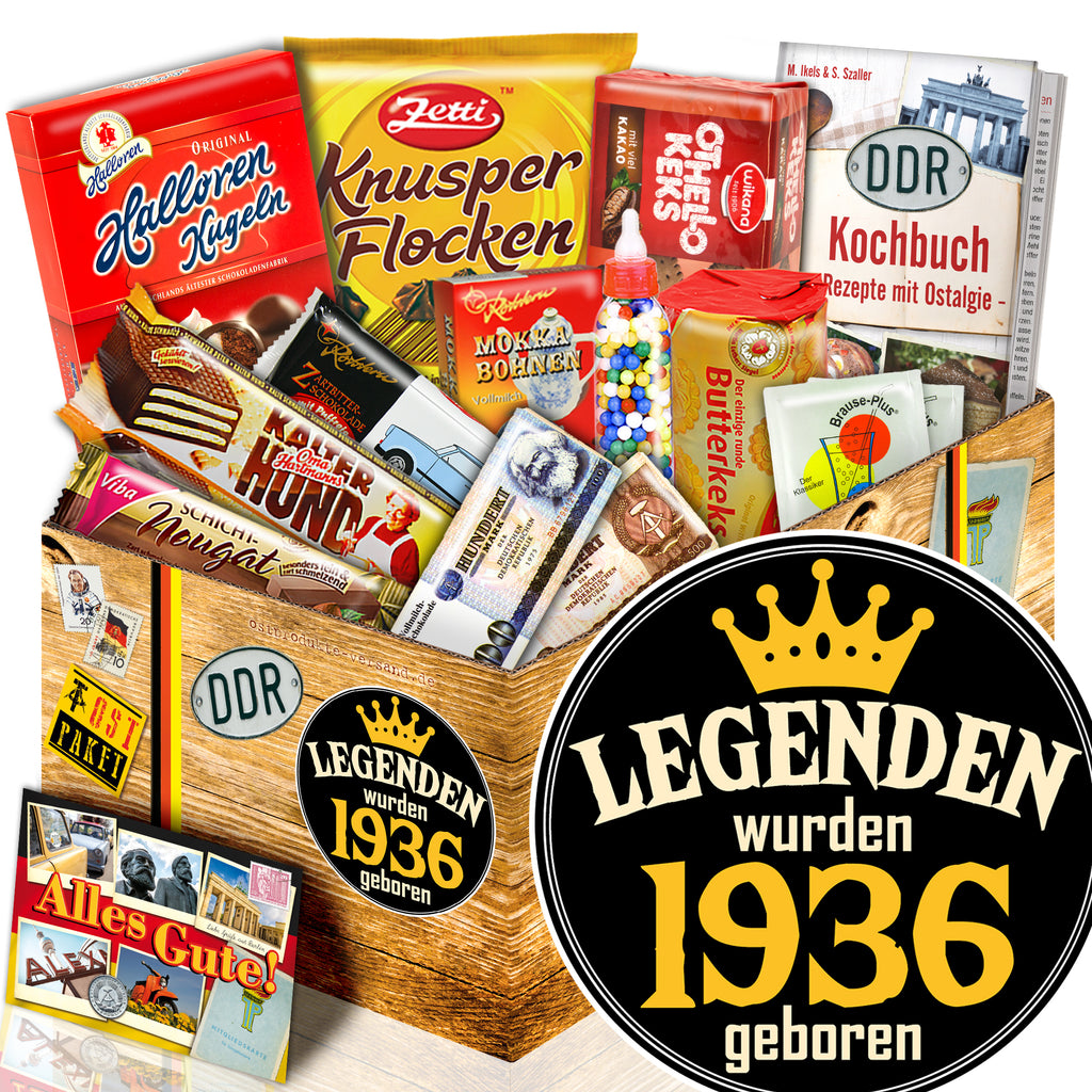 Legenden wurden 1936 geboren - Süßigkeiten Set DDR L