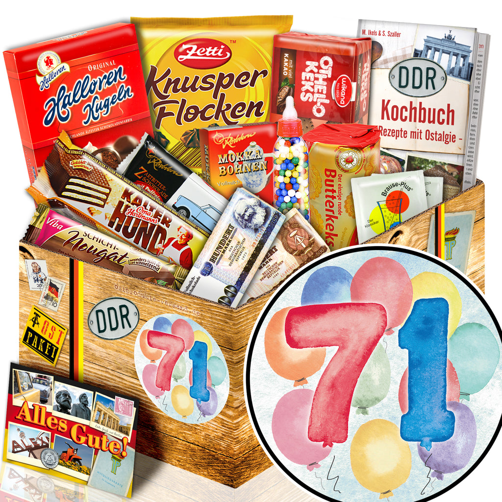 Zahl 71 - Süßigkeiten Set DDR L