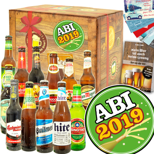 Abi 2019 | 12 Flaschen Bierweltreise | Paket