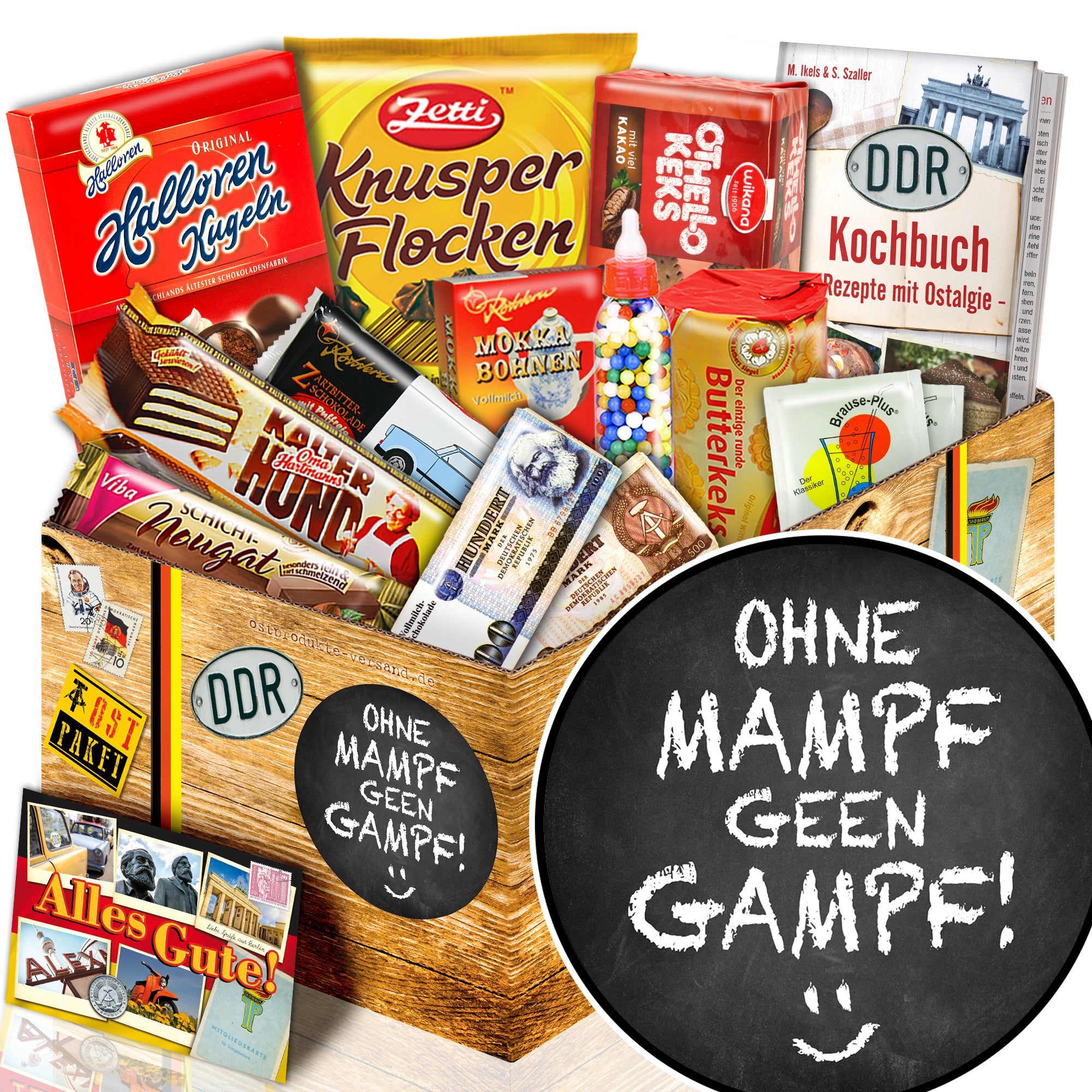 ohne mampf geen Gampf - Süßigkeiten Set DDR L