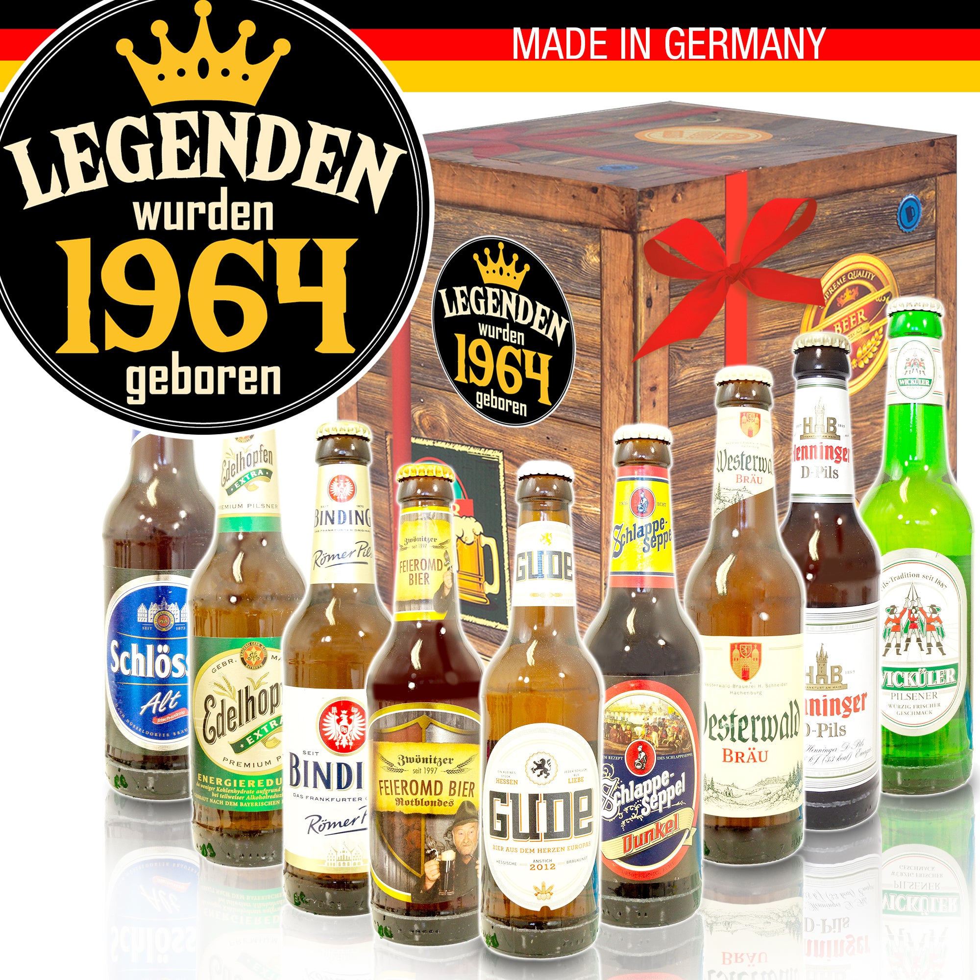Legenden 1964 | 9 Biersorten Biere aus Deutschland | Bier Geschenk
