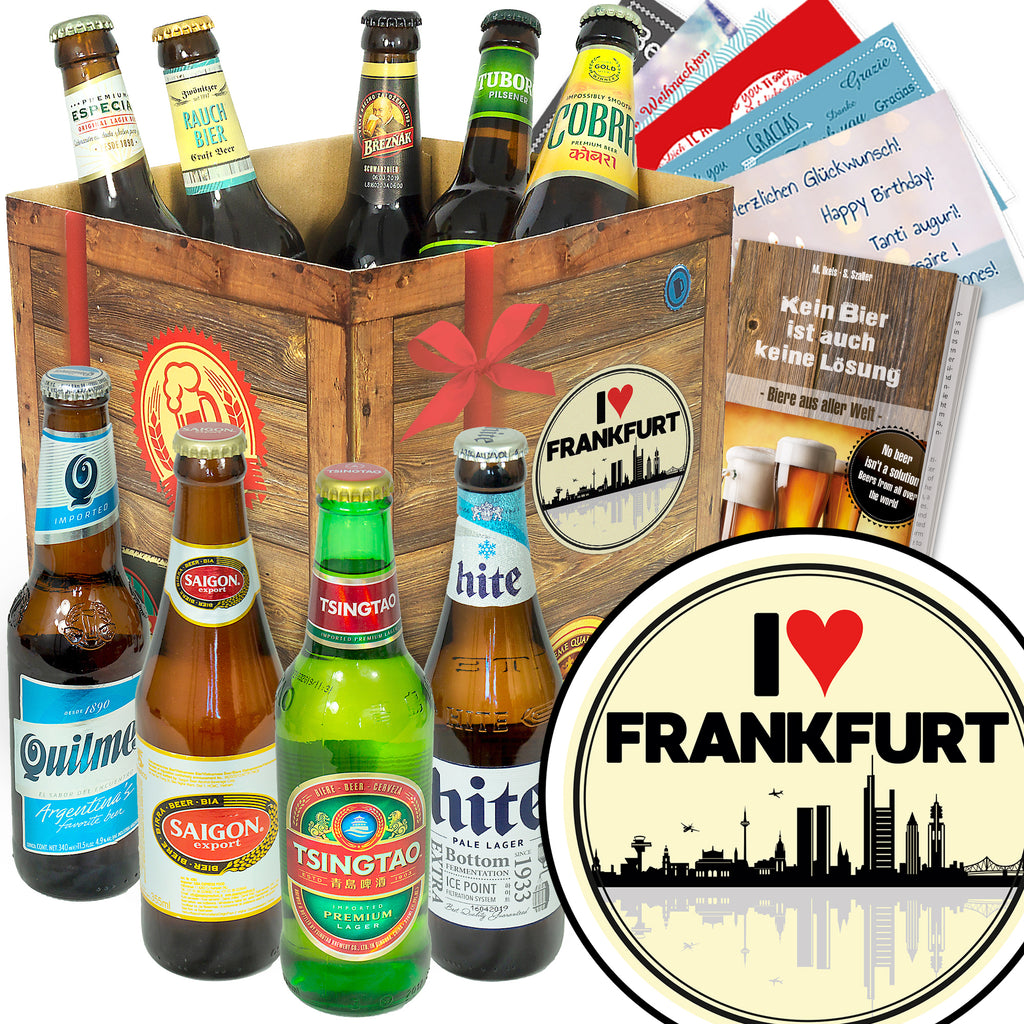 I love Frankfurt | 9x Bier Weltreise | Präsent
